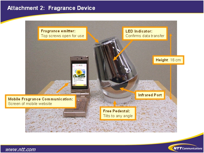 Attachment 2:Fragrance Device