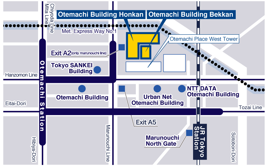Map of Otemachi Building