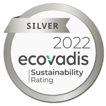 Certified “Silver” in the CSR audit conducted by EcoVadis based in France.