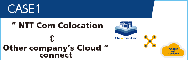 利用シーン１NTT Comコロケーション↔︎他社クラウド接続