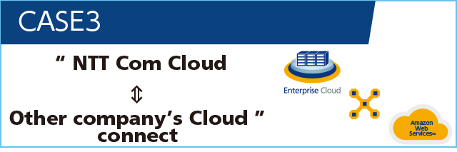 利用シーン3 NTT Comクラウド↔︎他社クラウド