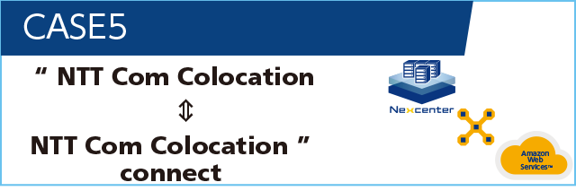 利用シーン5 NTT Comコロケーション↔︎NTT Comコロケーション