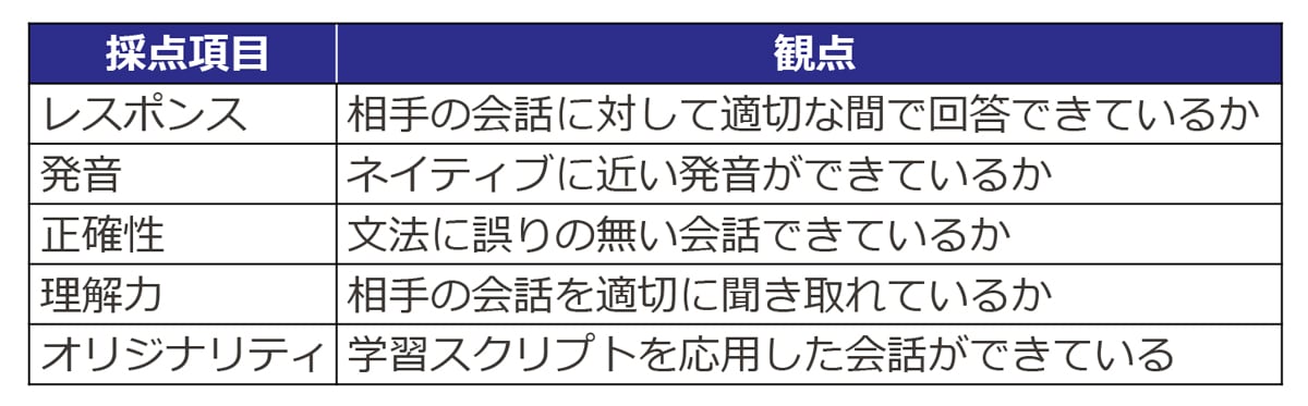 採点項目