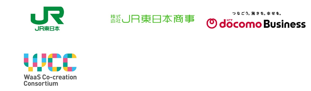 東日本旅客鉄道株式会社,株式会社JR東日本商事,NTTドコモビジネス株式会社