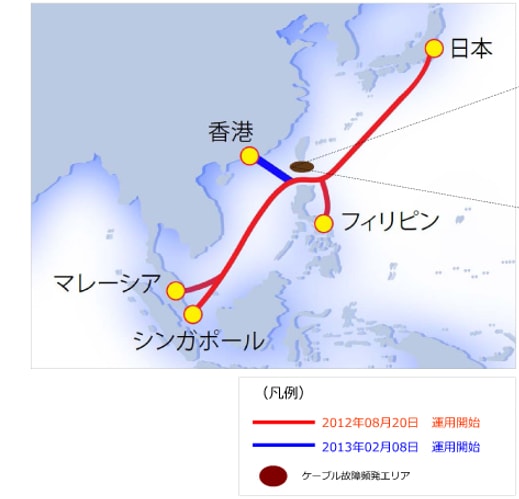アジア主要都市を高信頼・低遅延でつなぐ光海底ケーブル「Asia Submarine-cable Express」の香港ルート運用開始