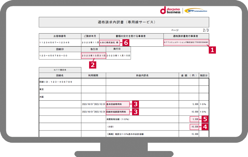 <NTT東日本ご利用分>