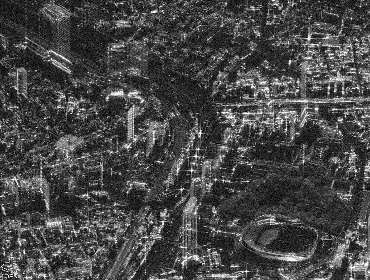 東京ドーム周辺の画像(提供:QPS研究所)