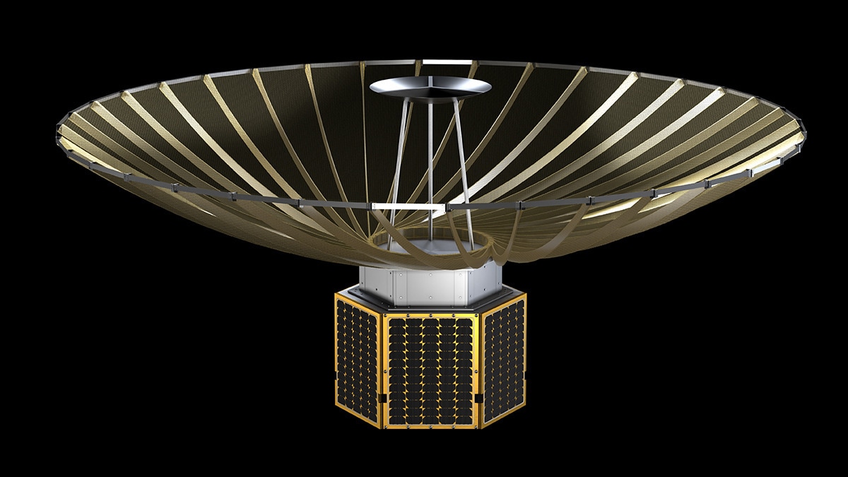 イーセットが開発・製造にかかわったQPS研究所の小型レーダー衛星(提供:QPS研究所)