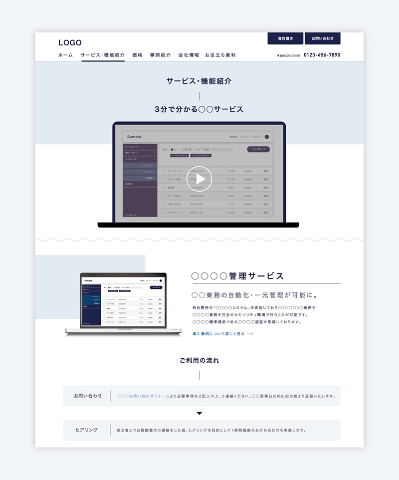 “サービス・機能紹介