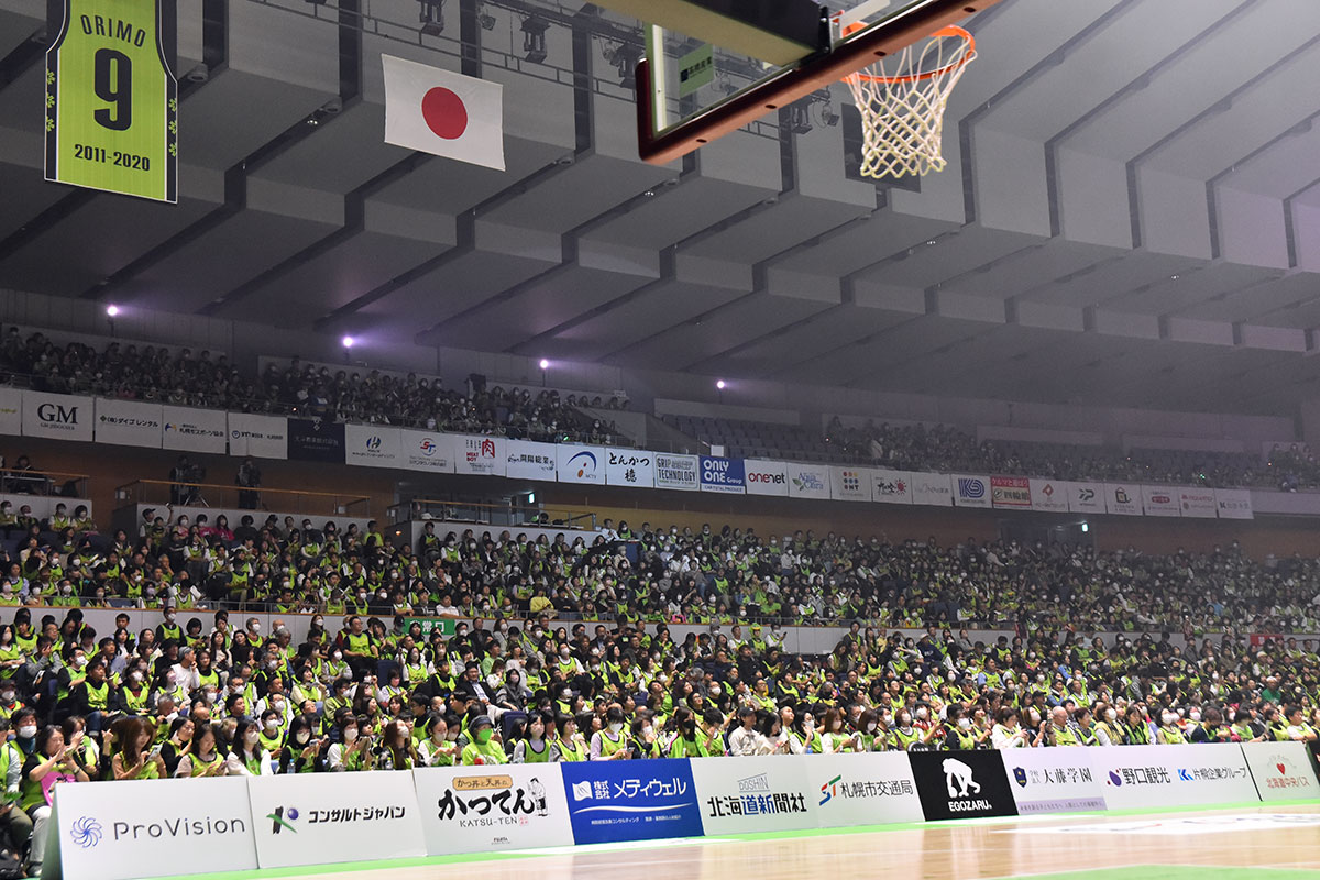 写真:レバンガ北海道のホームゲーム会場 北海道立総合体育センター(北海きたえーる)