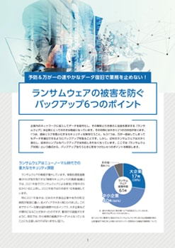 ランサムウェアの被害を防ぐバックアップ6つのポイント
