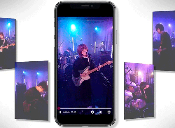 「5G×SwipeVideo」でリアルタイム配信オンライン音楽イベントを開催