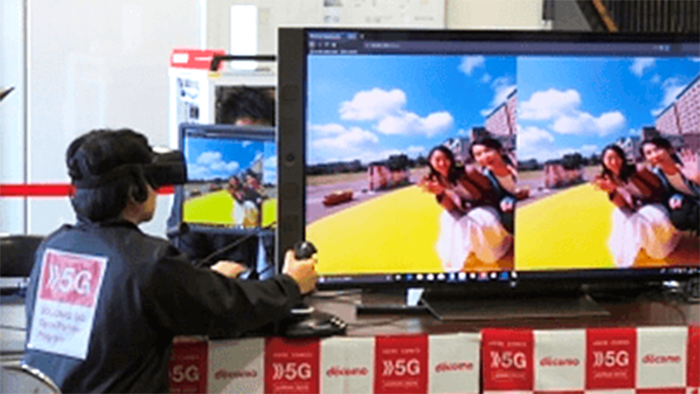 2.案内ロボットに搭載した全方位4Kカメラで、遠隔地からVR体験