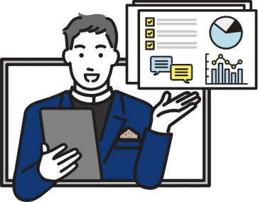 店頭設置のWeb画面でも、対面さながらのご案内