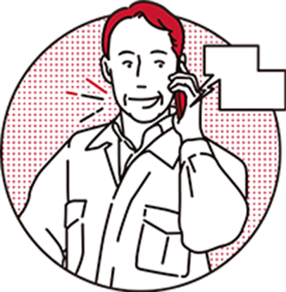 電話をする男性