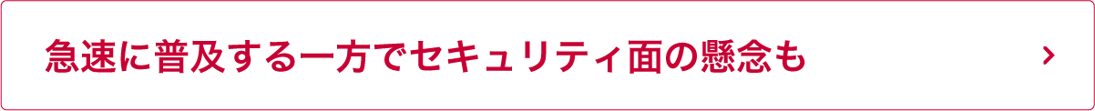 急速に普及する一方でセキュリティ面の懸念も