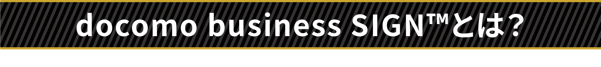 docomo business SIGNとは？