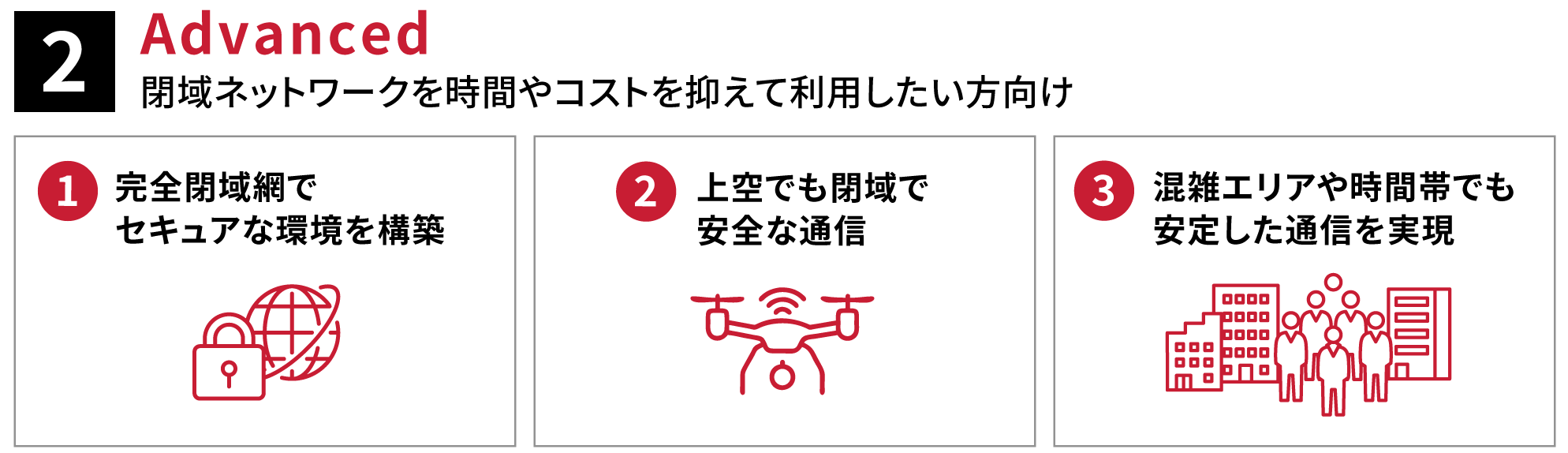 Advance 閉域ネットワークを時間やコストを抑えて利用したい方向け