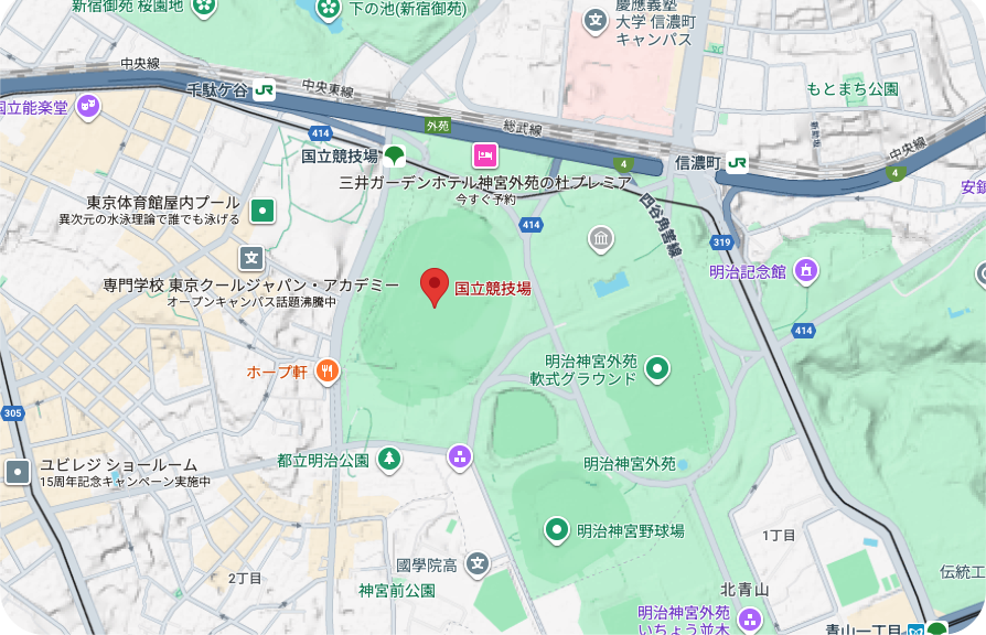 国立競技場 地図