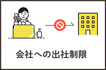 会社への出社制限