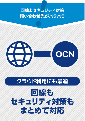 回線もセキュリティ対策もまとめて対応