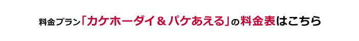 料金プラン「カケホーダイ＆パケあえる」の料金表