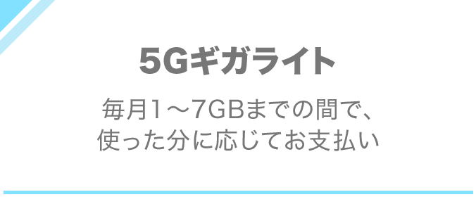 5Gギガライト