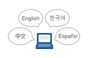 自動翻訳機能で、異なる言語の相手にも翻訳したテキストを表示可能！