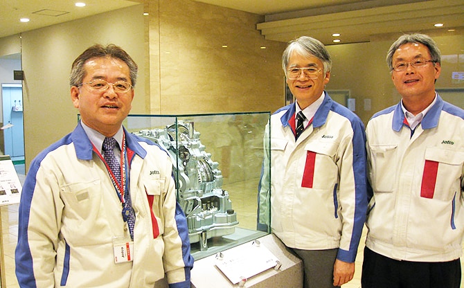 ジヤトコ株式会社 浅井正克氏と佐野喜和氏と大石陽生氏の写真