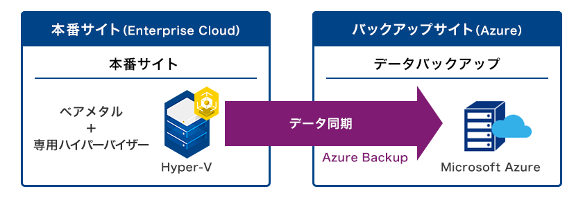 画像：「NTT Comクラウド（Enterprise Cloud）」と「他社パブリッククラウド」