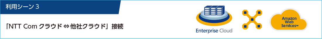 利用シーン3 NTT Comクラウド↔︎他社クラウド