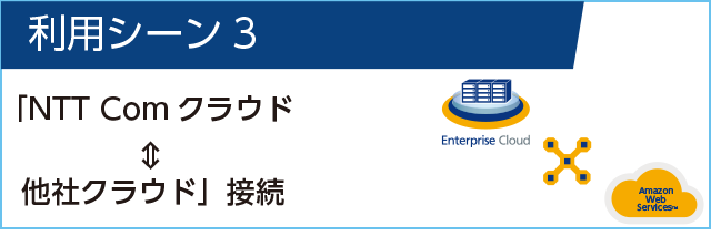 利用シーン3 NTT Comクラウド↔︎他社クラウド