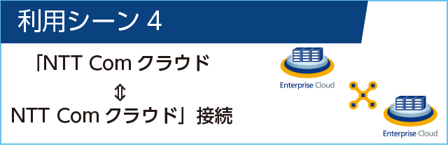 利用シーン4 NTT Comクラウド↔︎NTT Comクラウド