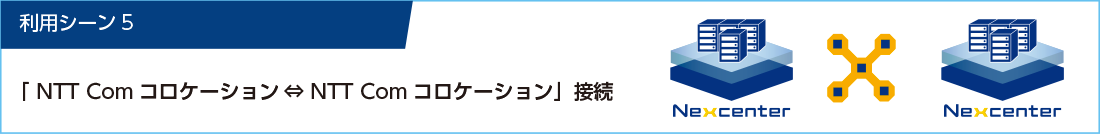 利用シーン5 NTT Comコロケーション↔︎NTT Comコロケーション