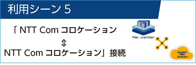 利用シーン5 NTT Comコロケーション↔︎NTT Comコロケーション