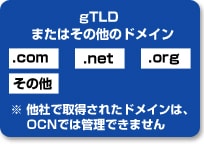 gTLDまたはその他のドメイン