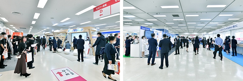 写真:これからのコンタクトセンター運営のヒントを探して、2日間のべ4,800名以上が来場