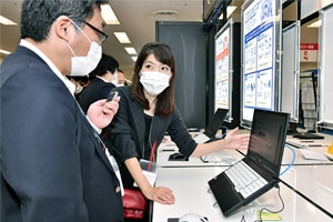 写真:COTOHA Voice Insightの展示