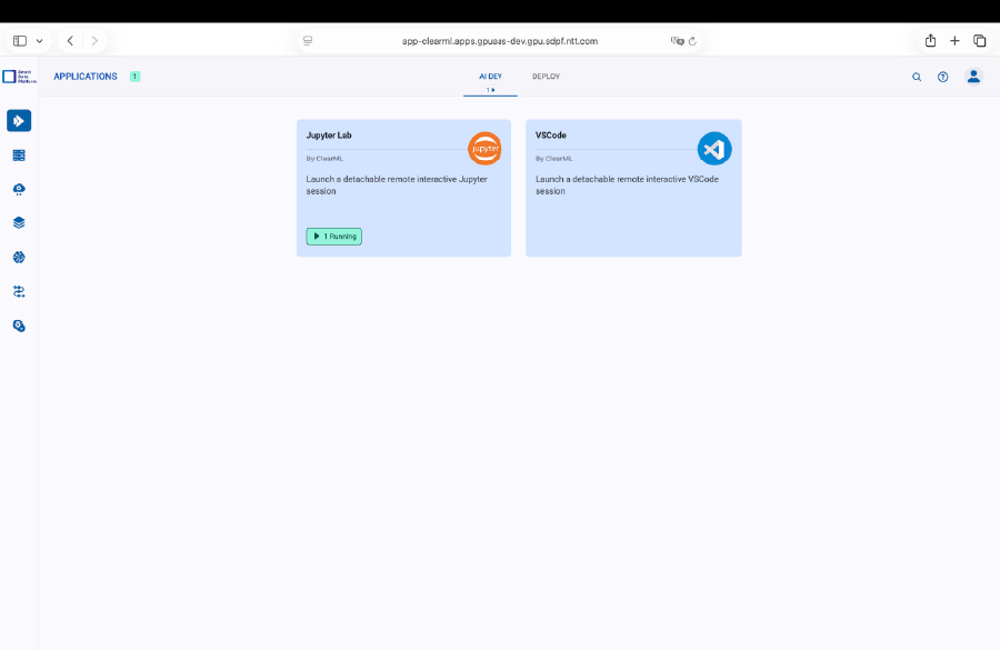 GPUaaSポータル：JupyterLabとVSCodeの開発環境