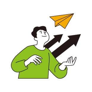 「現場への指示伝達を効率化」イメージイラスト