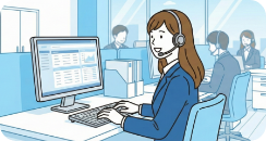 社内の相談窓口として機能する様子