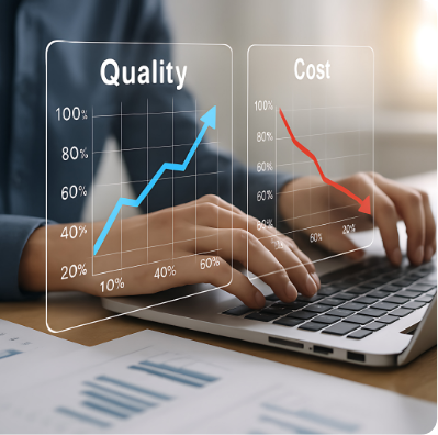 コストパフォーマンスのイメージ