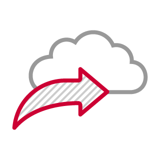 専用線品質でクラウドに接続可能　イメージ