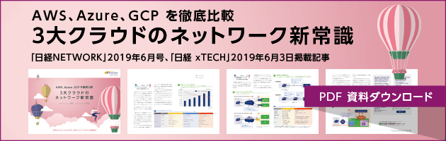 AWS,Azure,GCP を徹底比較　3大クラウドのネットワーク新常識