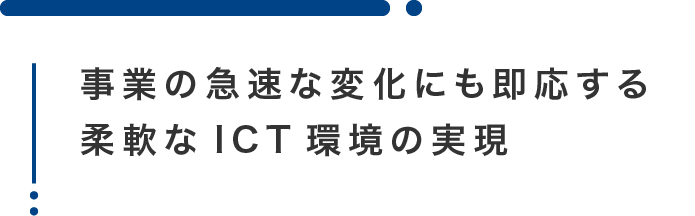 事業の急速な変化にも即応する柔軟なICT環境の実現InterConnect for the Next Business