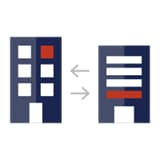 会社間/組織間のイメージイラスト