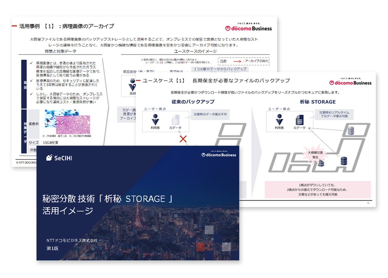 析秘 STORAGEの活用イメージ資料の内容イメージ