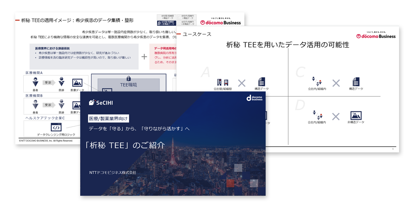 析秘 TEEの活用イメージ資料の内容イメージ