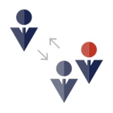 会社内/組織内のイメージイラスト