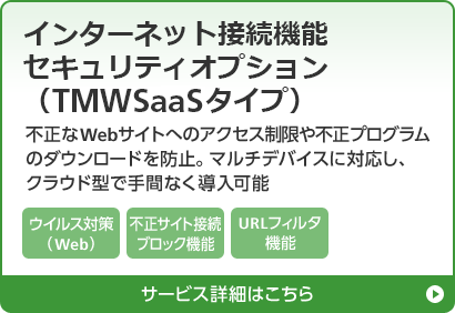 インターネット接続機能セキュリティオプション（TMWSaaSタイプ）